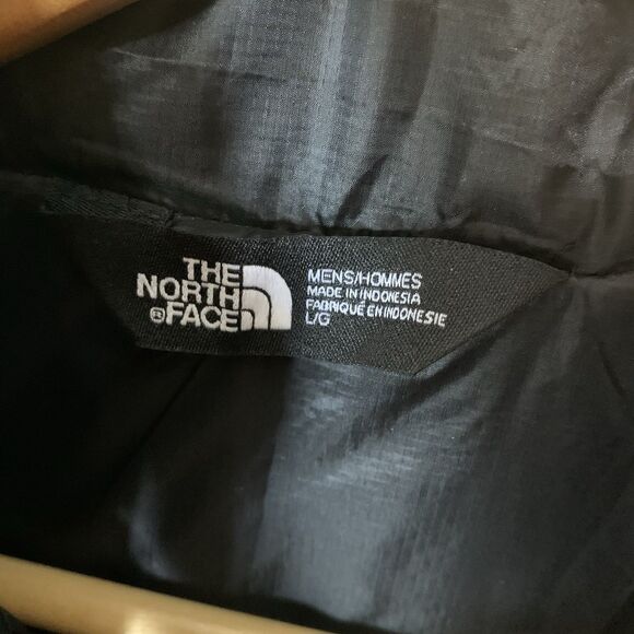 Sz L The North Face Thermoball Puffer Vest Men's Silver Black Lightweight LOGO - Picture 4 of 9